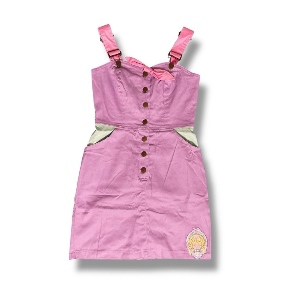 Vintage Polly Pocket Inspired Mini Dress S Pastel Y2K 90s Costume Party Purple